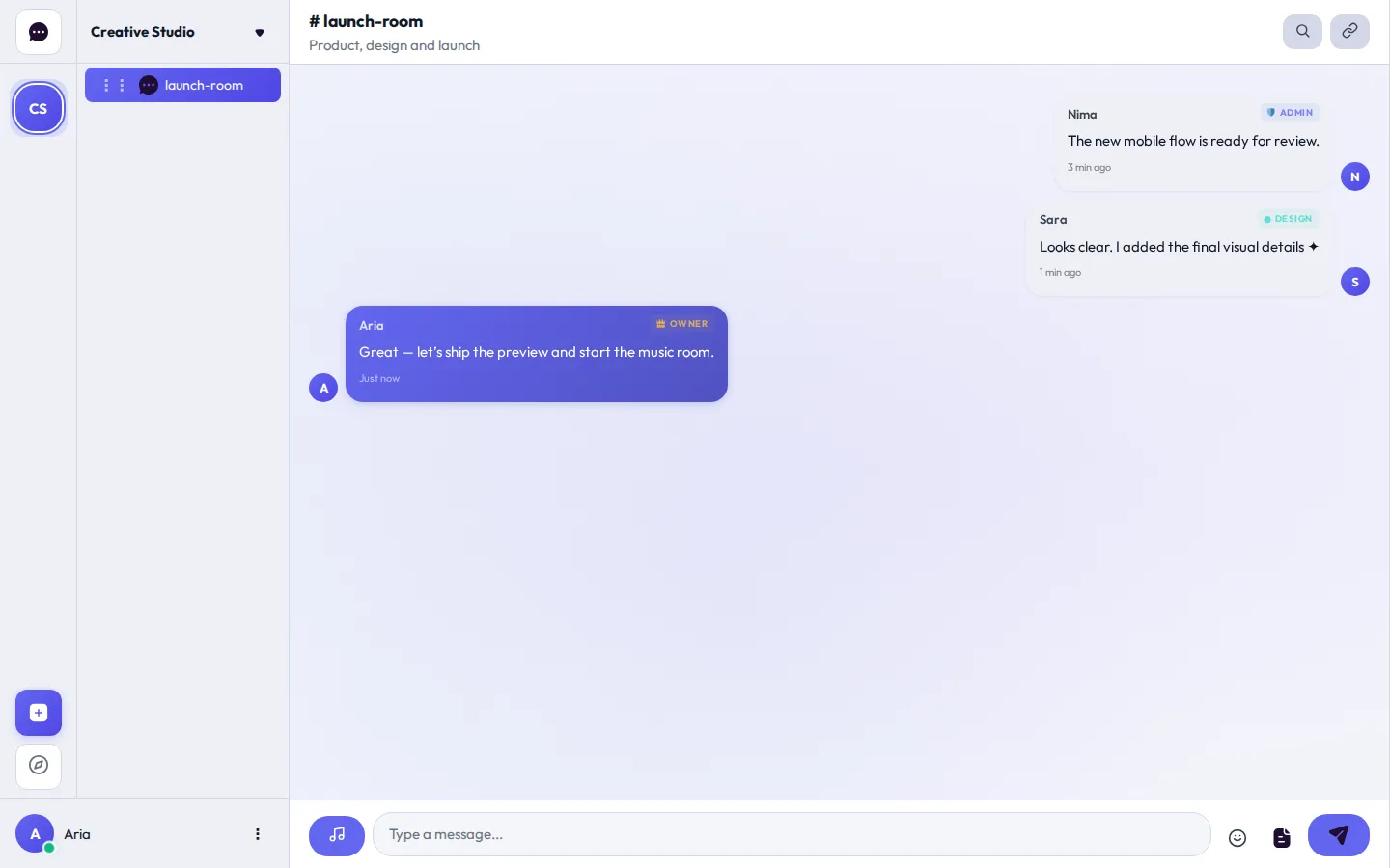 InTeraNet — Chat, call and listen together